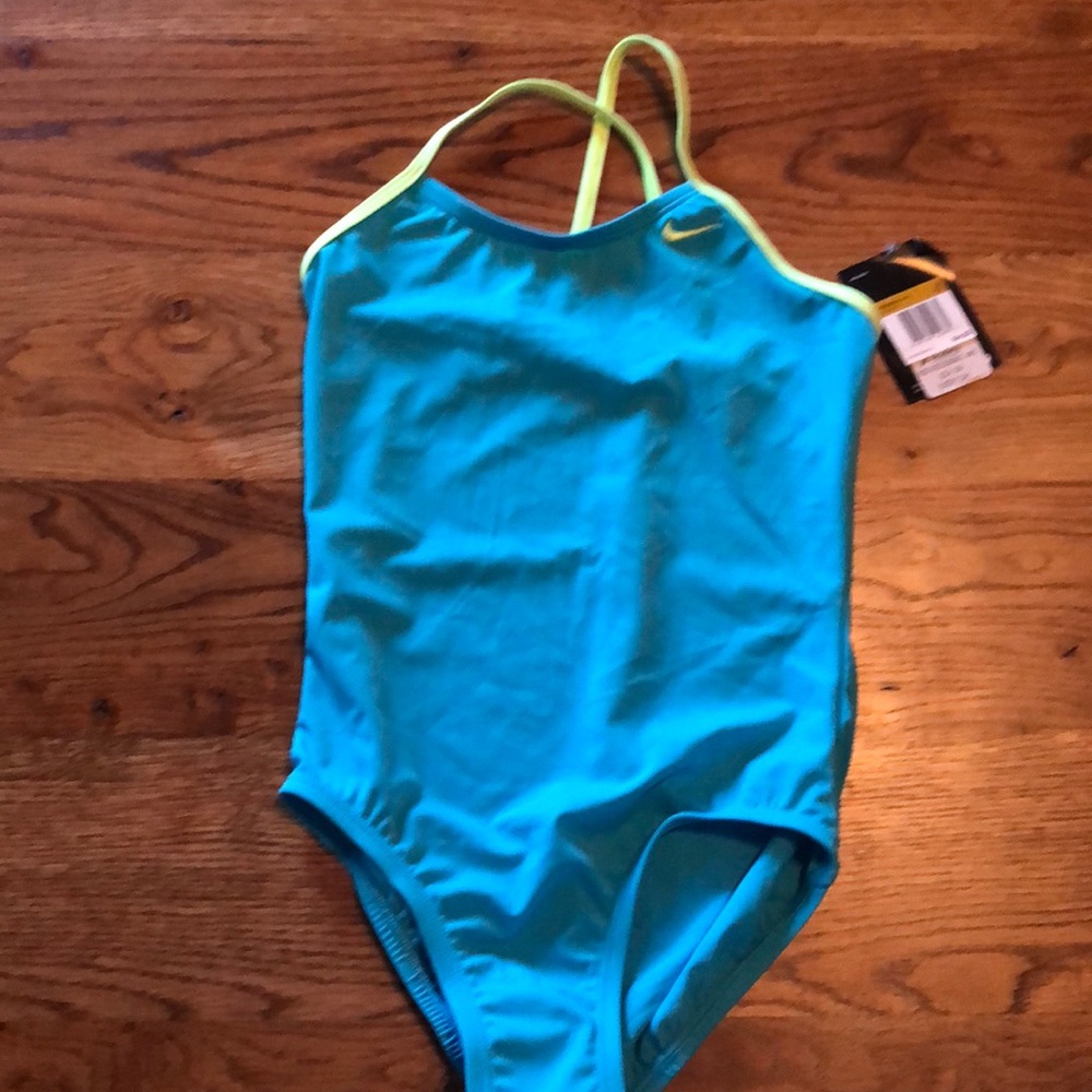 One piece Nike swimsuit. Criss cross back.
